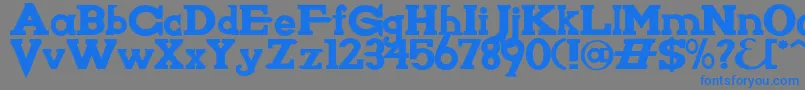 Knighwsn Font – Blue Fonts on Gray Background