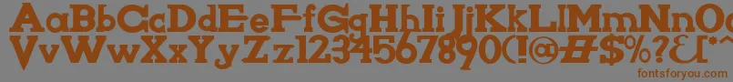 Knighwsn Font – Brown Fonts on Gray Background