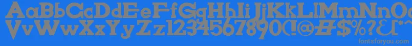 Knighwsn Font – Gray Fonts on Blue Background