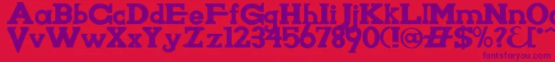 More about Knighwsn Font Knighwsn Font – Purple Fonts on Red Background