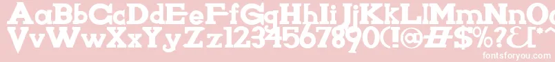 Knighwsn Font – White Fonts on Pink Background