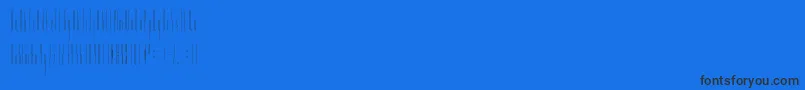 Шрифт Slendergreyregular – чёрные шрифты на синем фоне