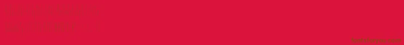 Czcionka Slendergreyregular – brązowe czcionki na czerwonym tle