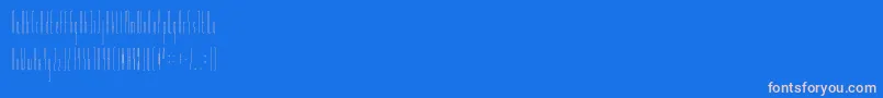 フォントSlendergreyregular – ピンクの文字、青い背景