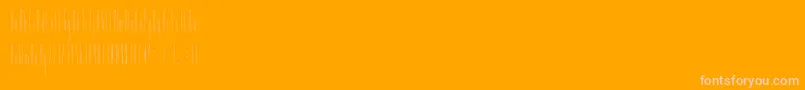 Slendergreyregular-fontti – vaaleanpunaiset fontit oranssilla taustalla
