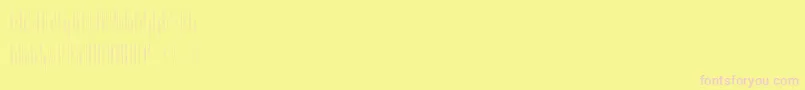 Slendergreyregular Font – Pink Fonts on Yellow Background