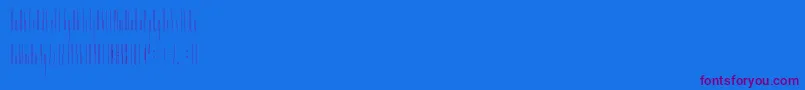 Czcionka Slendergreyregular – fioletowe czcionki na niebieskim tle