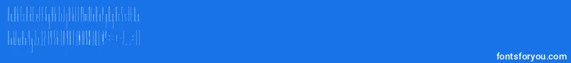Slendergreyregular Font – White Fonts on Blue Background