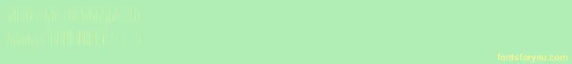 Czcionka Slendergreyregular – żółte czcionki na zielonym tle