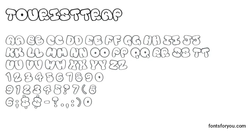 Touristtrap Font – alphabet, numbers, special characters