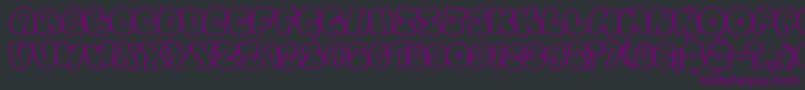 Touristtrap Font – Purple Fonts on Black Background
