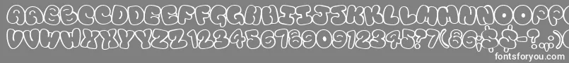 Touristtrap Font – White Fonts on Gray Background