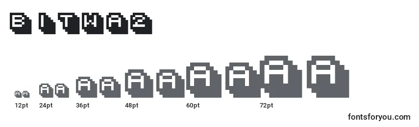 Размеры шрифта Bitwa2