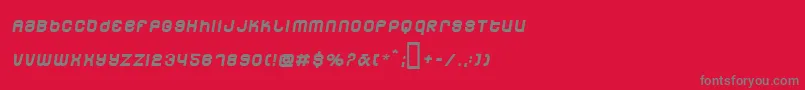 Dunem Font – Gray Fonts on Red Background