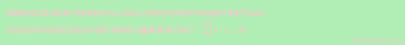 Dunem Font – Pink Fonts on Green Background