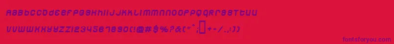 Dunem-Schriftart – Violette Schriften auf rotem Hintergrund