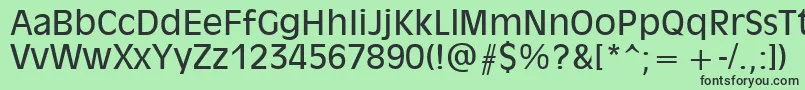 Olvr55x Font – Black Fonts on Green Background