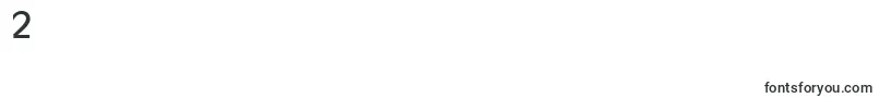 フォントOlvr55x – フォント数字2