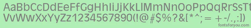 Olvr55x Font – Gray Fonts on Green Background