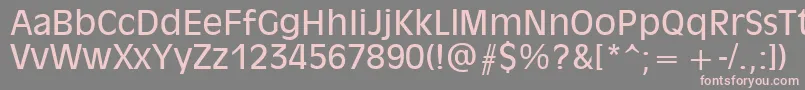 Olvr55x Font – Pink Fonts on Gray Background