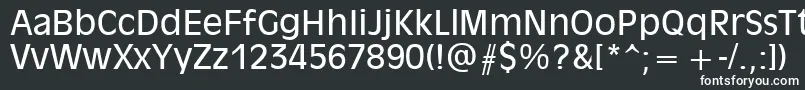 Olvr55x Font – White Fonts on Black Background