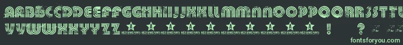 Killeddj Font – Green Fonts on Black Background