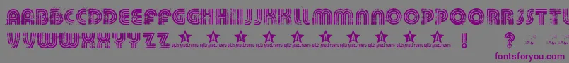 Killeddj-Schriftart – Violette Schriften auf grauem Hintergrund