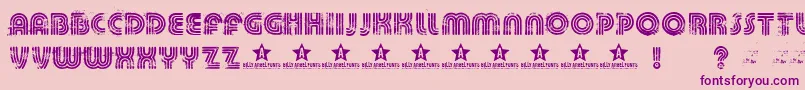More about Killeddj Font Killeddj Font – Purple Fonts on Pink Background