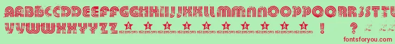 Killeddj Font – Red Fonts on Green Background
