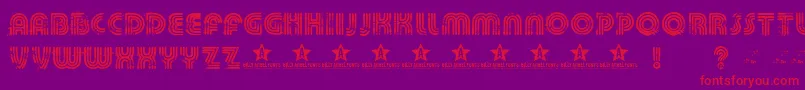 Killeddj Font – Red Fonts on Purple Background