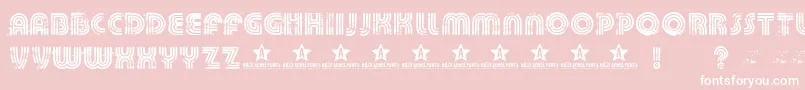 Шрифт Killeddj – белые шрифты на розовом фоне
