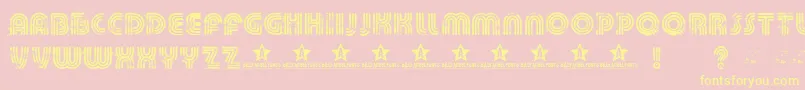 Killeddj Font – Yellow Fonts on Pink Background