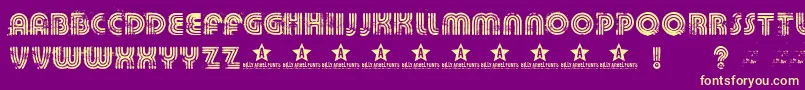 Killeddj Font – Yellow Fonts on Purple Background