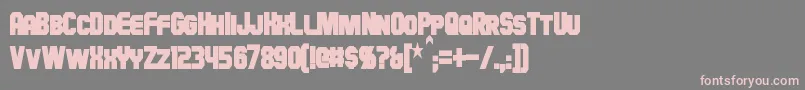 HauserCondensedBold Font – Pink Fonts on Gray Background