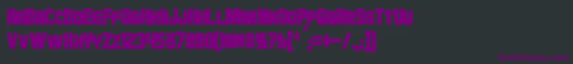 HauserCondensedBold Font – Purple Fonts on Black Background