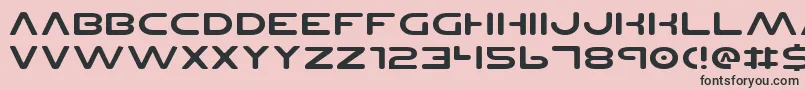 PlanetNsExpanded Font – Black Fonts on Pink Background