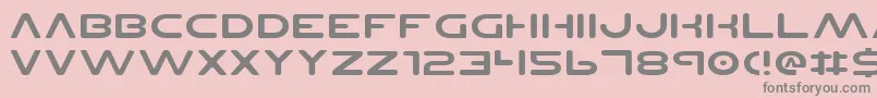 PlanetNsExpanded Font – Gray Fonts on Pink Background