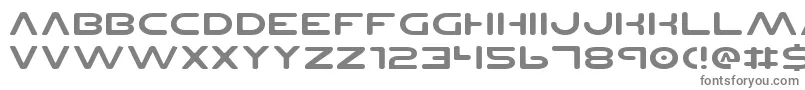 Fonte PlanetNsExpanded – fontes cinzas em um fundo branco