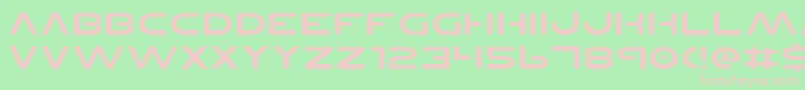 PlanetNsExpanded Font – Pink Fonts on Green Background