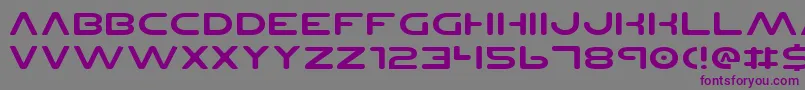 PlanetNsExpanded Font – Purple Fonts on Gray Background