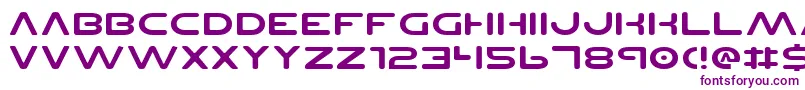 PlanetNsExpanded Font – Purple Fonts on White Background