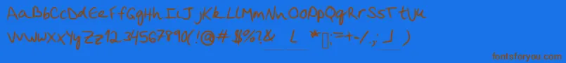 More about Leyfont Font Leyfont Font – Brown Fonts on Blue Background