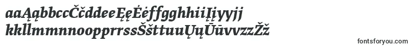 Weitere Informationen zur GretatextproBolditalic-Schriftart GretatextproBolditalic-Schriftart – litauische Schriften