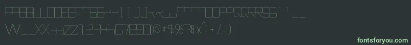 Шрифт EpicenterThin – зелёные шрифты на чёрном фоне