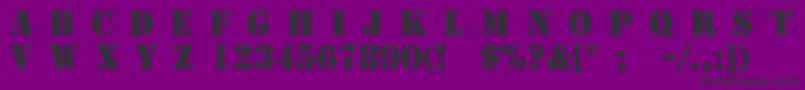 Handmade Font – Black Fonts on Purple Background