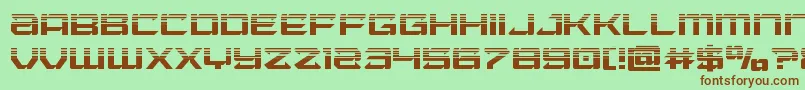 Laserwolfhalf Font – Brown Fonts on Green Background