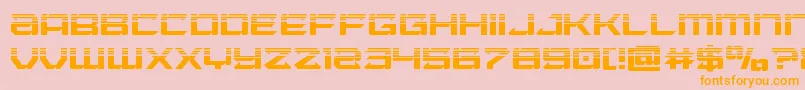 Laserwolfhalf Font – Orange Fonts on Pink Background