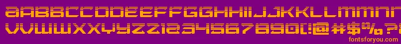 Laserwolfhalf Font – Orange Fonts on Purple Background