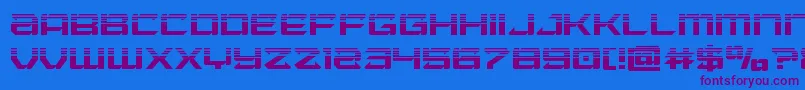 Laserwolfhalf Font – Purple Fonts on Blue Background