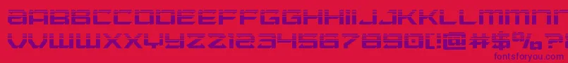 Laserwolfhalf Font – Purple Fonts on Red Background